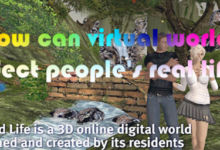 How can virtual worlds affect people's real life?